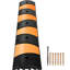 Caoutchouc Speed Bump en caoutchouc 72,8 x 12,2 x 2,2 po, 2 canaux, noir / jaune avec capacité de charge de 22 000 lb