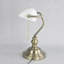 Lampe de bureau en verre vert