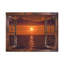 Reproduction sur toile, art mural, fenêtre, coucher de soleil, vue sur la nature, photographie, réalisme, paysage-190764824