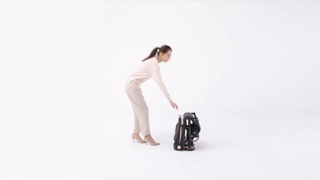 Poussette légère, poussette de voyage pliable à une main pour l'avion, siège et pavillon inclinables, suspension en douceur