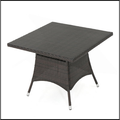 Table de salle à manger CORSICA SQ avec structure résistante aux intempéries et durable, parfaite pour les réceptions en plein air et la détente.