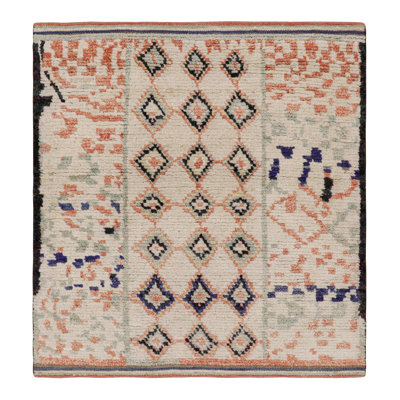 One-of-a-Kind 3'1"X3'4" Hand Knotted Area Rug