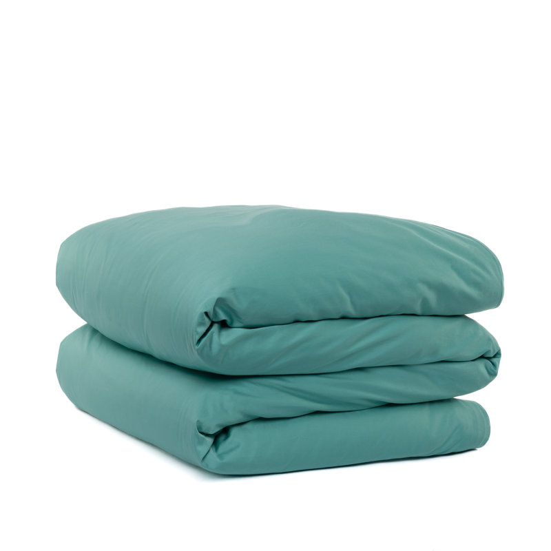 Cotton Percale Duvet Cover, Queen Duvet Cover, Amber