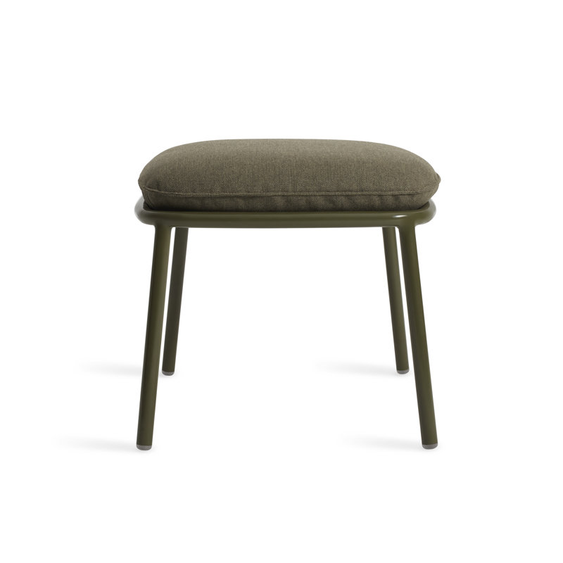 Mate Ottoman, Toohey Olive Plainweave