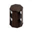 Ensemble de deux tables basses octogonales en bois d'hévéa-106463219