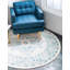 Tapis oriental beige / bleu Pharaoh-40278110
