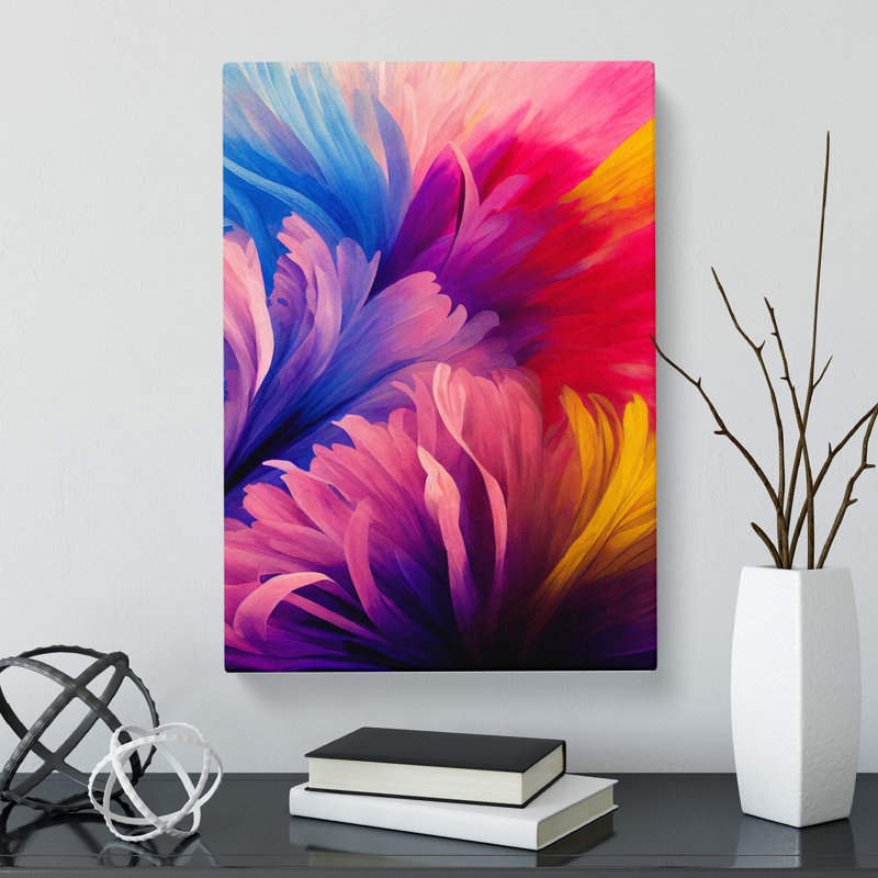 Chrysanthemum Flowered - Wrapped Canvas, 50cm H x 35cm W x 3cm D