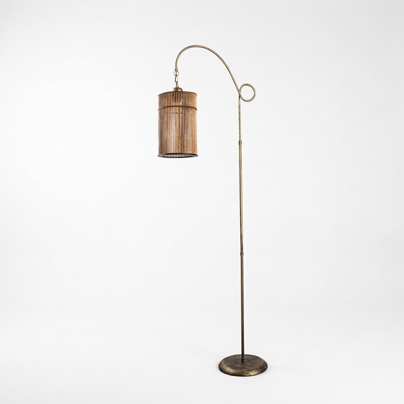Apex Antiquation Woven Boho Floor Lamp