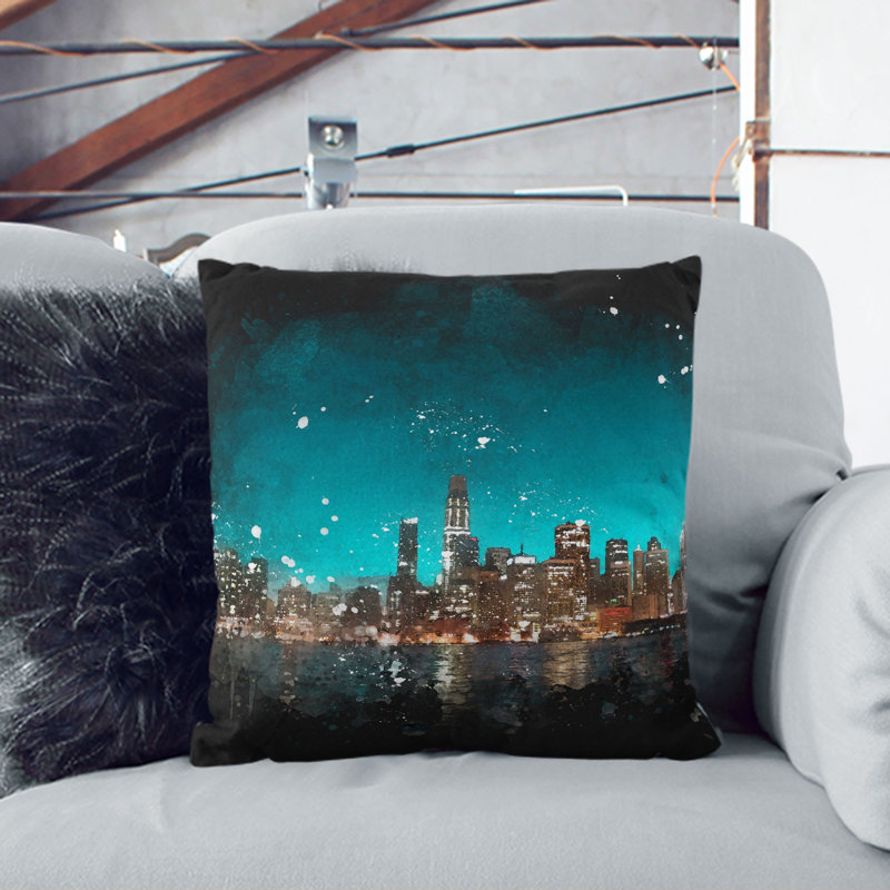 Square Throw Cushion, 55cm H x 55cm W x 20cm D