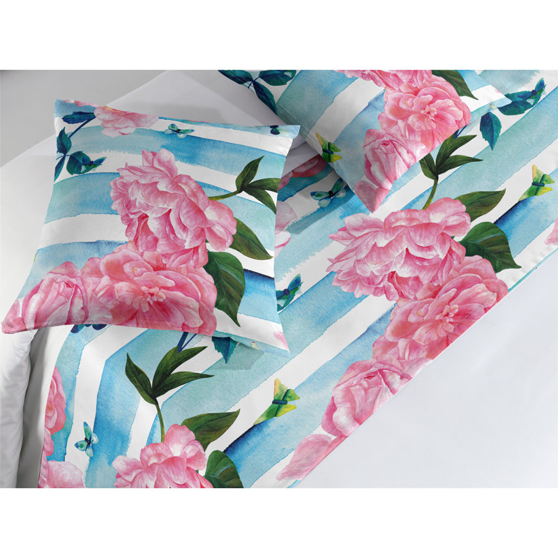 Ensemble de chemin de lit Ambesonne Roses, Grand lit