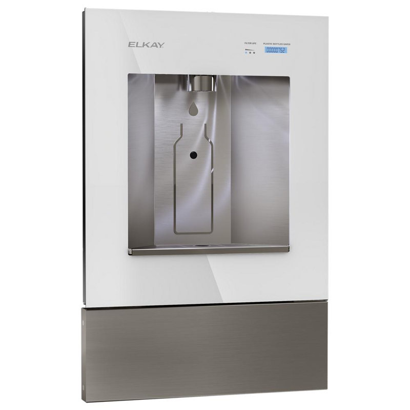 Distributeur d'eau commercialisé encastré Liv Pro, Blanc Aspen