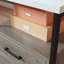 Bureau d'ordinateur minimaliste en L pour bureau à domicile, finition brune | Idée de cadeau