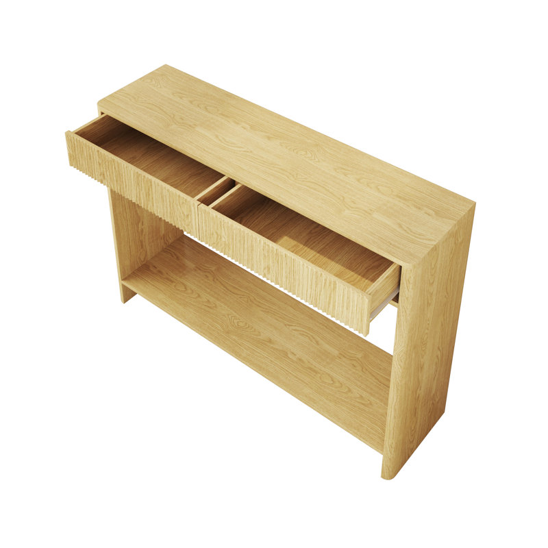 Mukades 43.3'' Console Table, Natural