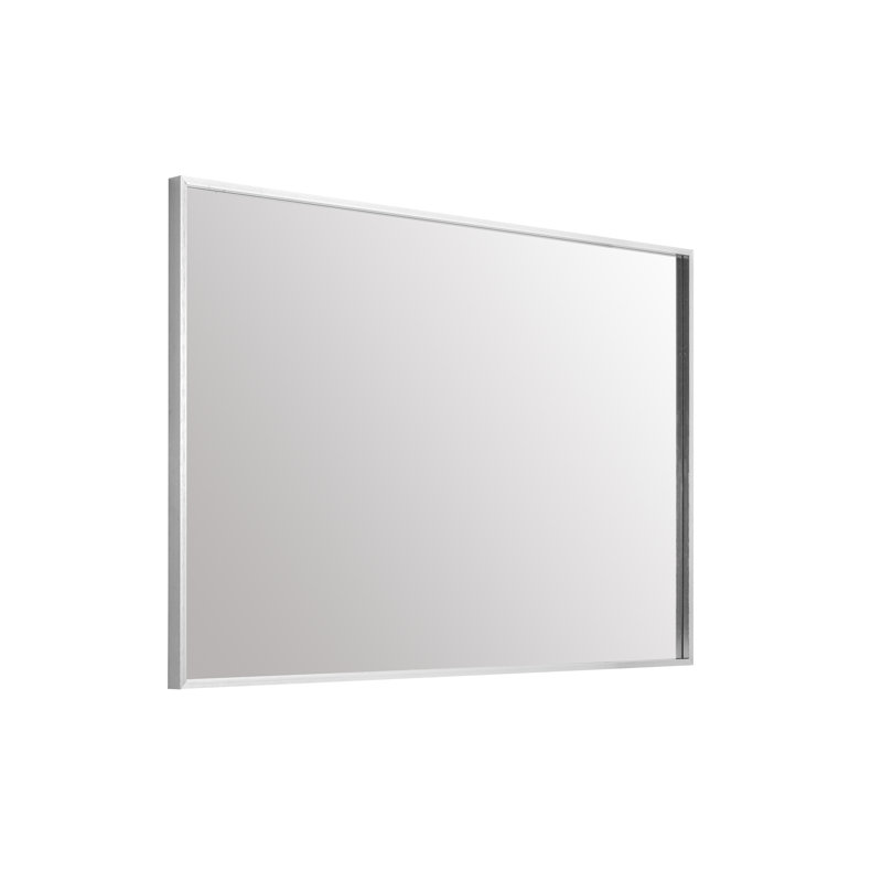 Miroir mural Younus, Argent argent, 27" x 36"