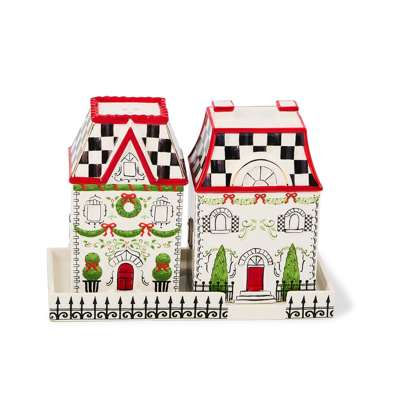 Holly Village Salt And Pepper Set