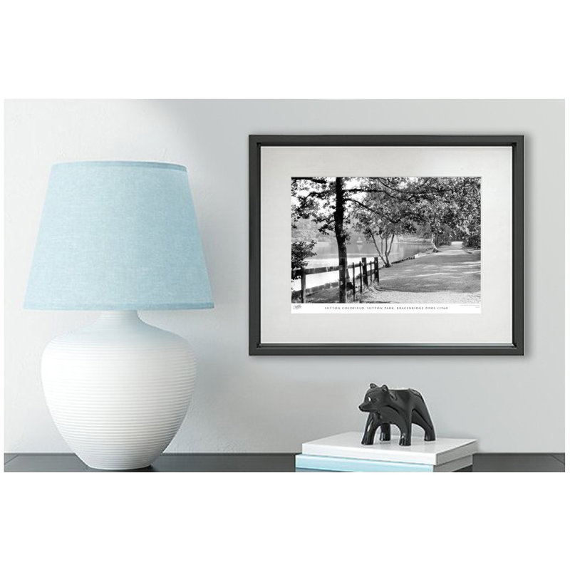Sutton Coldfield, Sutton Park, Bracebridge Pool C1960 - Single Picture Frame Print, 45cm H x 60cm W x 2.3cm D