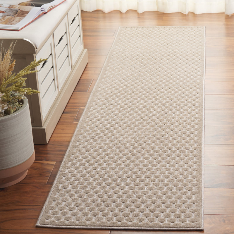 Mehis Stella Performance Solid Color Rug, Runner 2' x 8'