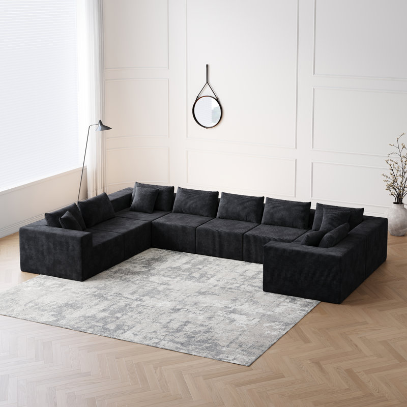 Ensemble de canapé Ultimate Modular Comfort Corduroy Modern Living Spaces