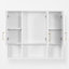 Armoire à pharmacie murale 2 en 1 de 35 pouces avec miroir haute définition, tablettes réglables et portes à fermeture en douceur-1865583482