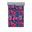 Rose vif, bleu ciel foncé / floral