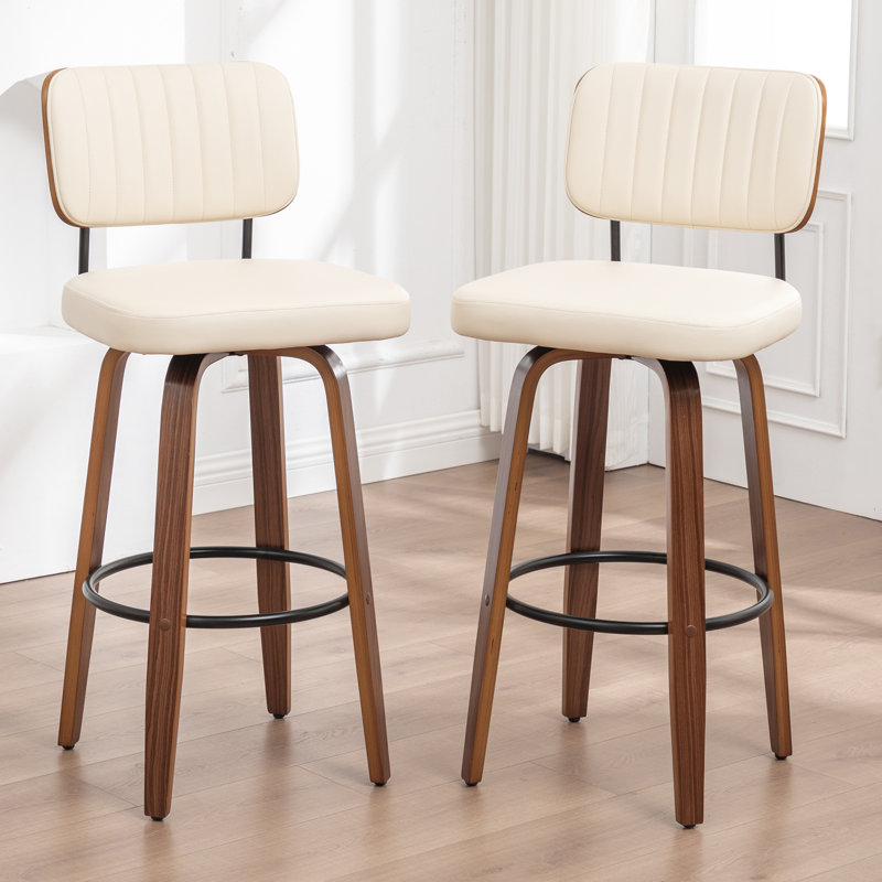 Swivel Bar Stool, Counter Stool (66.8cm Seat Height), Beige