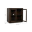 Bradley Oak Wood 2Dr Cabinet Cocoa Brown