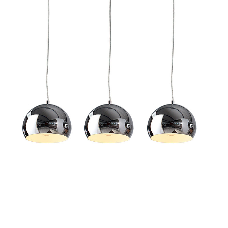 Emma 3 - Light Kitchen Island Pendant, Silver