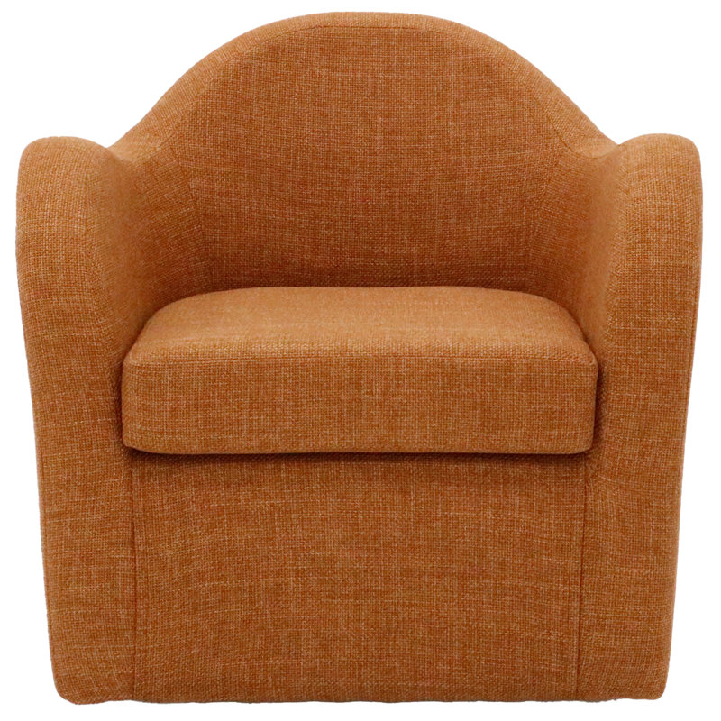Fauteuil pivotant l 30,5 po Brada, Mélange de polyester orange