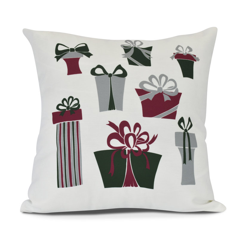 Holiday Essence Reversible Throw Pillow, 20" x 20" , White