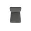 Chaise d'appoint en tissu noir Nashla
