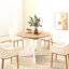 Expandable Oval Dining Table, 59X43 Inch For Kitchen, Removable Leaf, Solid Base, White Table , With Material, Finish