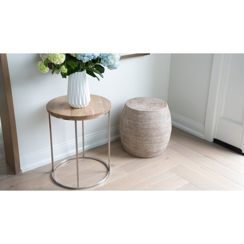 Tabouret d'appoint Everard, Blanc