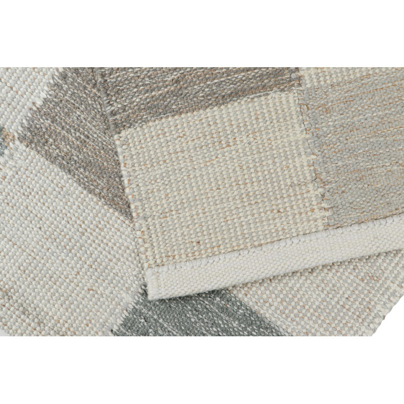 Rug & Kilim’S Scandinavian Style Rug In Blue And Gray, With Geometric Patterns