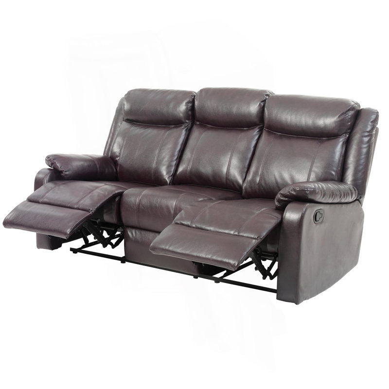 Canapé double inclinable, BRUN FONCÉ, Marron foncé
