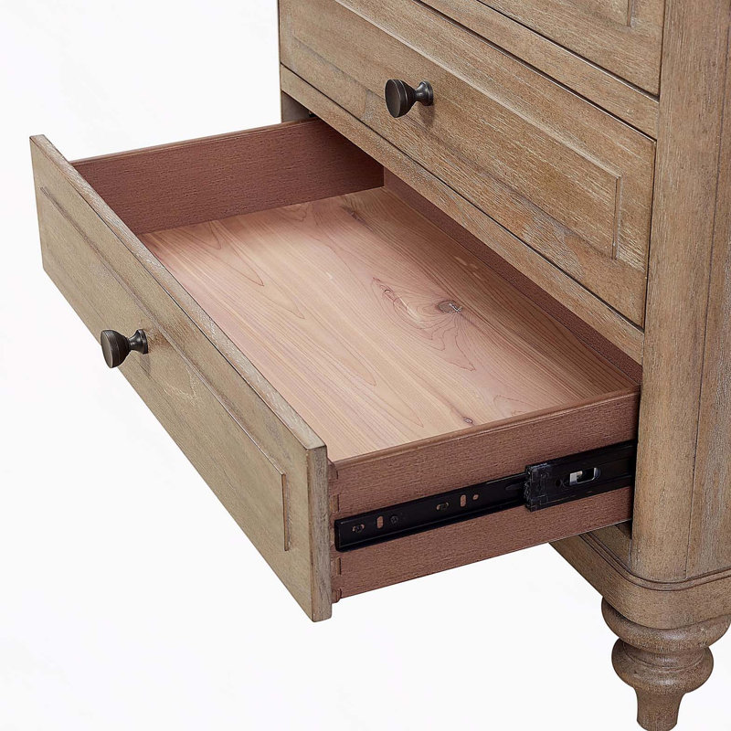Table de chevet 3 tiroirs avec finition sable