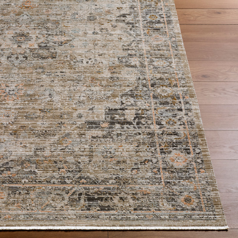 Galey Alix X Livabliss Breckley Outdoor Machine Woven Rug, Rectangle 6'7" x 9'6", Light Green