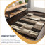 Tapis de couloir ou tapis d'intérieur à motif de patchwork géométrique contemporain Valenti-24762227