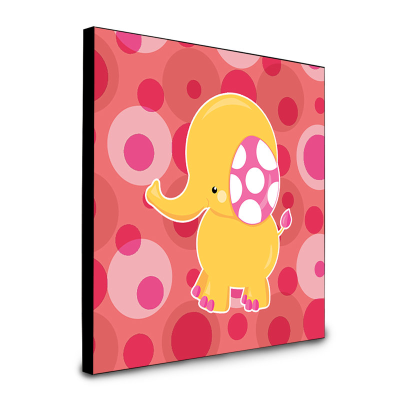 Panneau mural en art fille éléphant Malerie