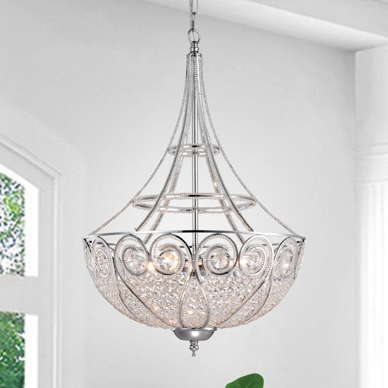 Lustre empire à 3 lumières Seawright, H 60 po x l 18 po x P 18 po, 4