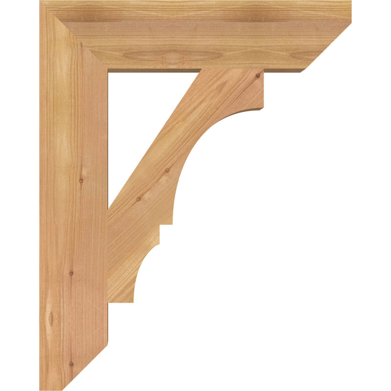 Support latté l 3 3 po x P 16 po x H 20 po, cèdre rouge de l'Ouest, 20" H x 3.5" W x 16" D, Cèdre rouge, Lisse