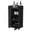 Chariot-bar avec porte en verre et roulettes Willow Park-120242374