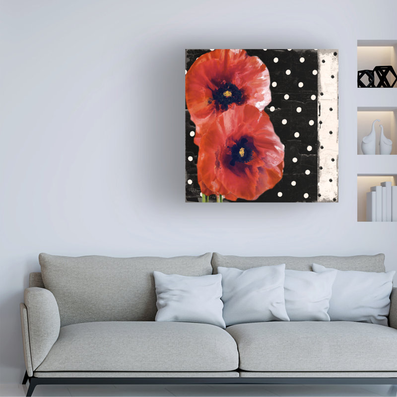 Art sur toile «Sasha Scarlet Poppies II »_ALI73329, 14" H x 14" W