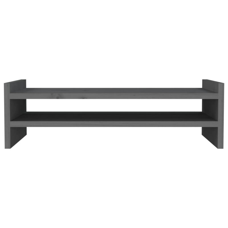 Kevirent Wood Monitor Stand, Grey