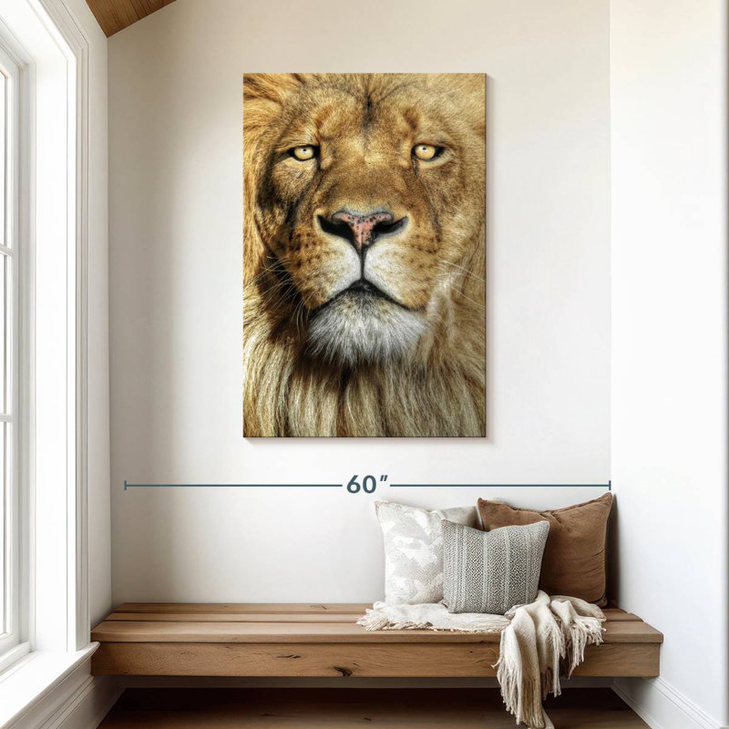 Brampt Epic Lion Head, 45" H x 30" W