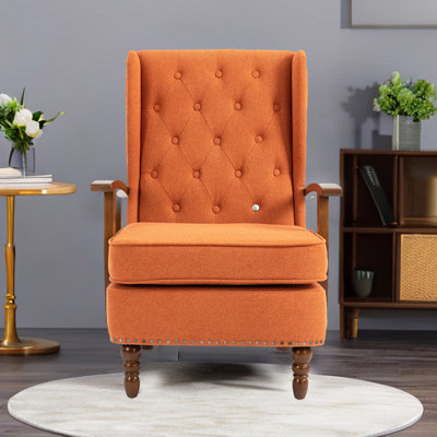 Fauteuil à oreilles rembourré Biali