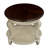 Retro Round End Table,Solid Wood Sofa Side Table-2143621339-2116162805