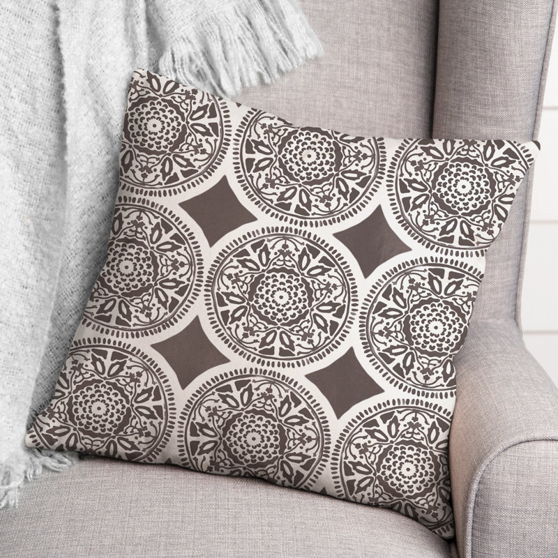 Housse et insert de coussin extérieur d'extérieur, Gris
