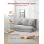 Canapé-lit pliant, canapé-lit pliable 3-en-1 avec housse lavable, canapé-lit convertible en mousse à mémoire de forme haute densité 25D, canapé futon pour salon, chambre à coucher, invité, gris clair (double)