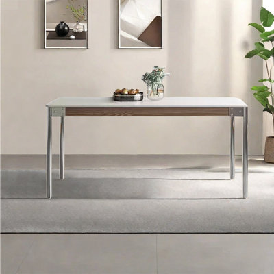 Stainless steel modern sintered stone dining table