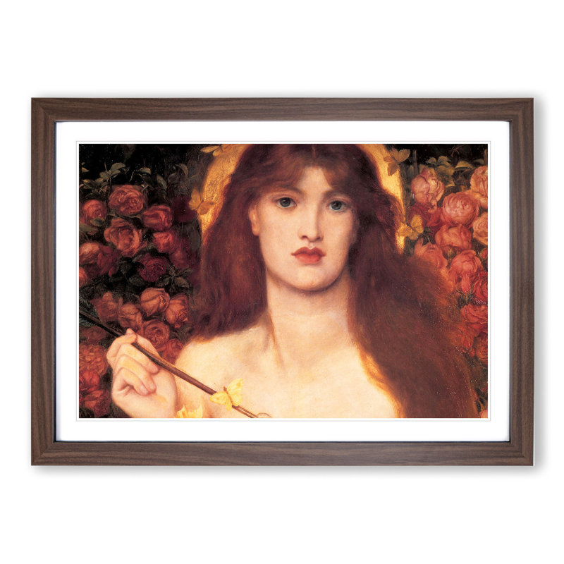 Venus Verticordia by Dante Gabriel Rossetti - Framed Print, 27cm H x 36cm W x 2cm D, Walnut Framed